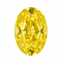 Colored Gemstone Breeding Canary Yellow Oval-Stone size: 5*7 cm; Stone weight: 1 CT