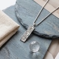 wholesale 925 Sterling Silver Elegant  Cloud Pendant Necklace With Intricate Scrollwork Design-0-3