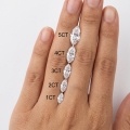 Olive-shaped Moissanite Gemstone - D-0-2
