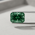 Deep Grass Green Reddion Moissanite-0-2