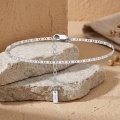 wholesale 925 Sterling Silver Sterling  Chain Link Adjustable Bracelet With Lobster Clasp-0-2