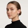 wholesale 925 Sterling Silver Twisted Hoop Earrings For Women Sparkling Circle Hoops-0-4