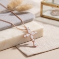 wholesale 925 Sterling Silver Moissanite Cross Pendant Necklace For Women Men-0-3