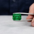 Colored Gemstone Cultured Emerald Cut Emerald-0-2