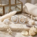 wholesale 925 Sterling Silver Twisted Hoop Earrings For Women Polished Finish-0-2