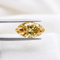 Champagne Marquise-cut Moissanite-0-2