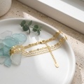 wholesale 925 Sterling Silver Gold-plated Multi-chain Bracelet With Sterling  Charm-0-2