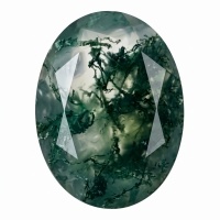 Aquatic Plant Agate Moss Agate Oval-Size: 6*8 cm Shape: Oval