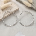 wholesale 925 Sterling Silver Elegant Twisted  Bangle with Hammered Texture and Adjustable Clasp-0-1