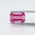 Rose-red Emerald Green Chemozambique Diamond-0-3