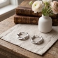 wholesale 925 Sterling Silver Twisted  Hoop Earring-0-2