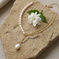 wholesale 925 Sterling Silver Gold Plated Freshwater Pearl Y Lariat Drop Necklace For Women-0-2