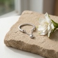 wholesale 925 Sterling Silver Heart Pendant Chain Open Ring For Women-0-2