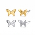 wholesale 925 Sterling Silver Butterfly Stud Earrings For Women Girls-0-1