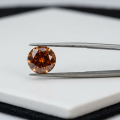 Coffee-colored Round Moissanite-0-2