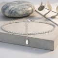 wholesale 925 Sterling Silver Elegant Sterling  Beaded Chain Bracelet With Lobster Clasp-0-2