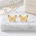 wholesale 925 Sterling Silver Butterfly Stud Earrings For Women Girls-0-9