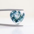 Aquatic Plant Agate Moss Agate Heart Shape-0-1