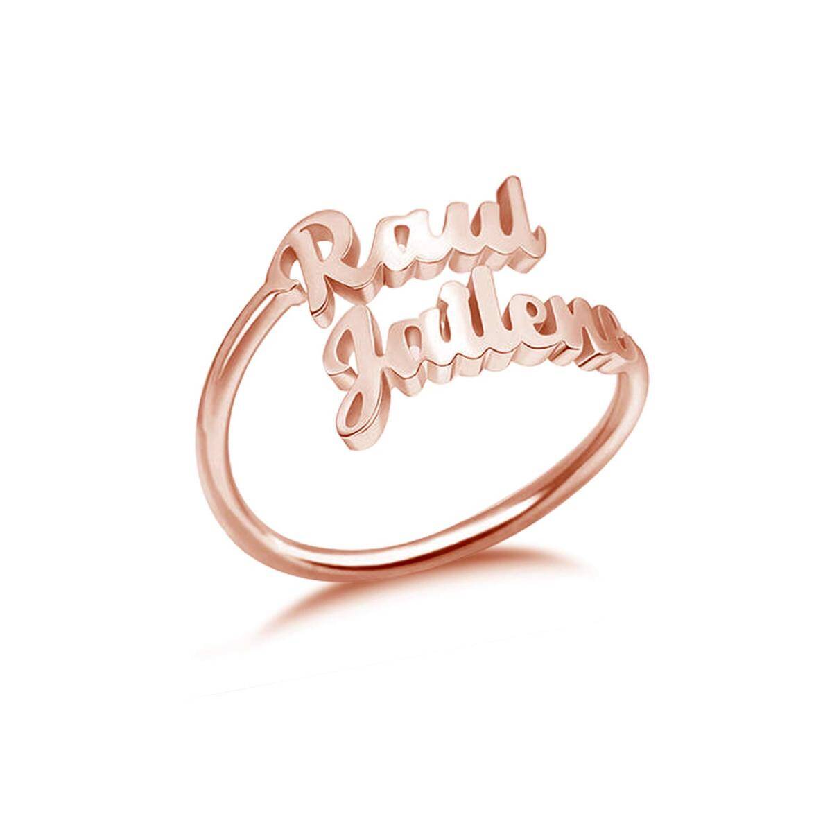 Sterling Silver with Rose Gold Plated Ring-3