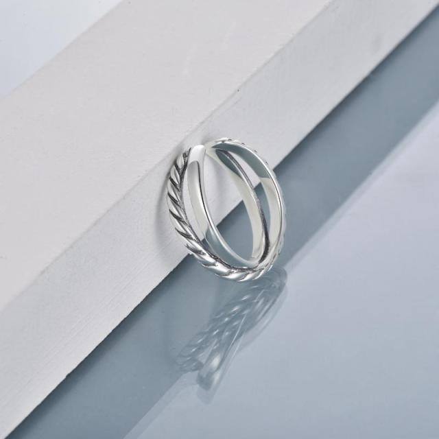 Sterling Silver Open Ring-2