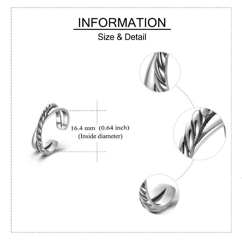 Sterling Silver Double Oxidation Ring 10 c6b3023e7db8670481d5693a61849fc1