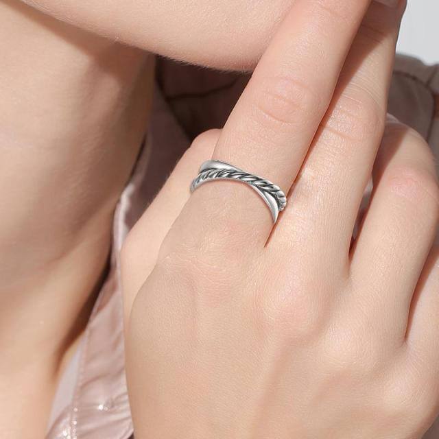 Sterling Silver Open Ring-1