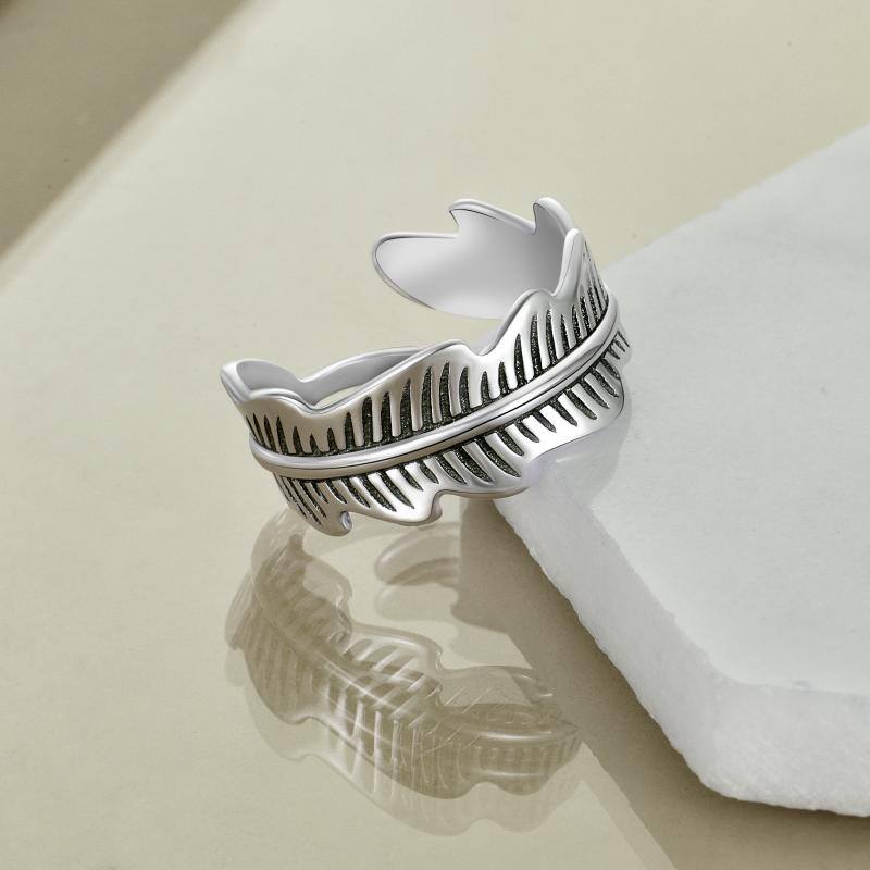 Adjustable & Open Leaf Ring for Women & Men 8 0b81041e158bb33dd58ffe4fede283b2