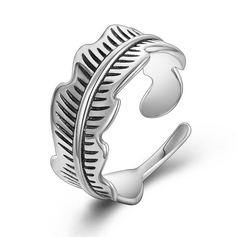 Adjustable & Open Leaf Ring for Women & Men 7 698f3d5618f8da639406728ca71ad5a6