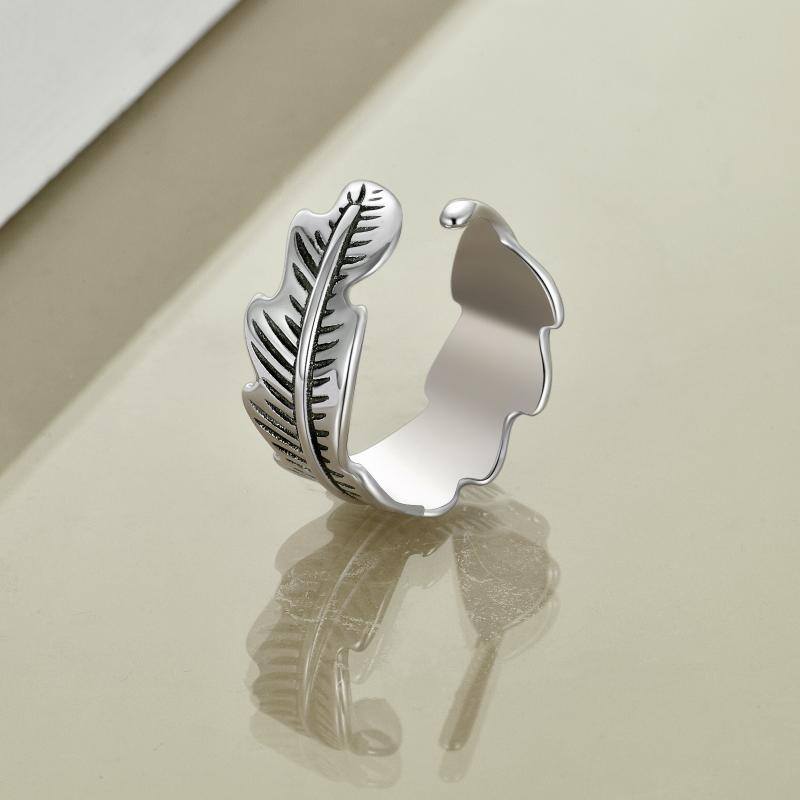 Adjustable & Open Leaf Ring for Women & Men 9 aa8680044fa390164fbb22f5fb9a8cfa