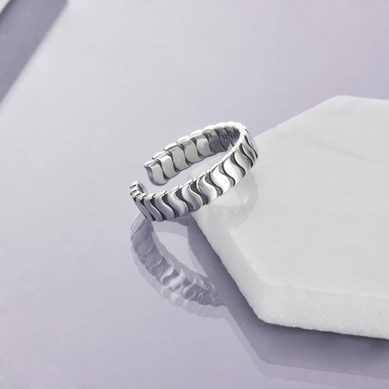 Adjustable Sterling Silver Open Ring for Women & Men 9 32e5ee49ce80eadd23d74e8b6035da1e
