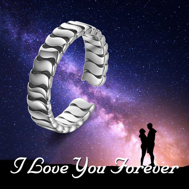Adjustable Sterling Silver Open Ring for Women & Men 11 baec02064a88a0a544ad982d3e2fea92