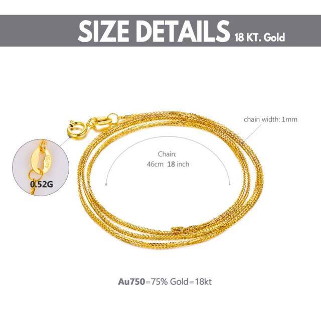18K Gold Couple Chopin Chain Necklace-1