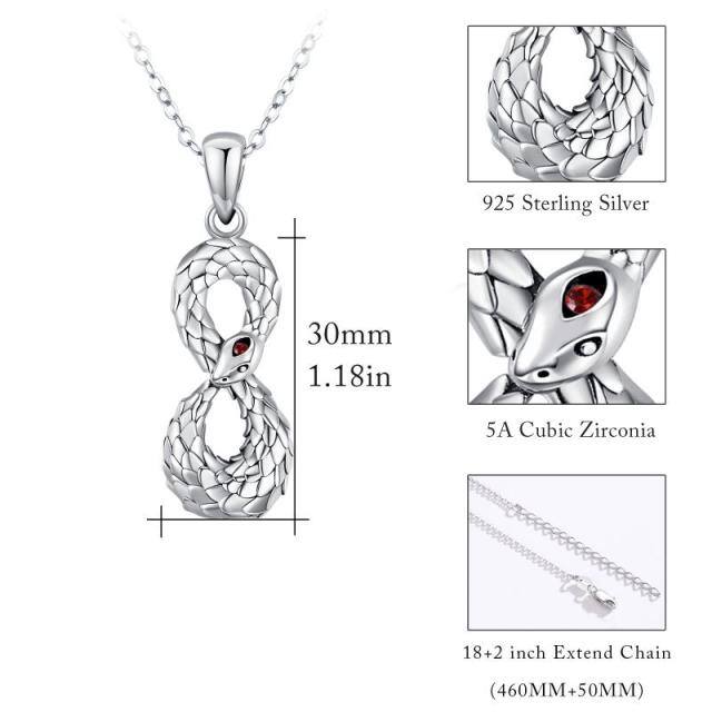 Sterling Silver Snake Urn Necklace for Ashes-5