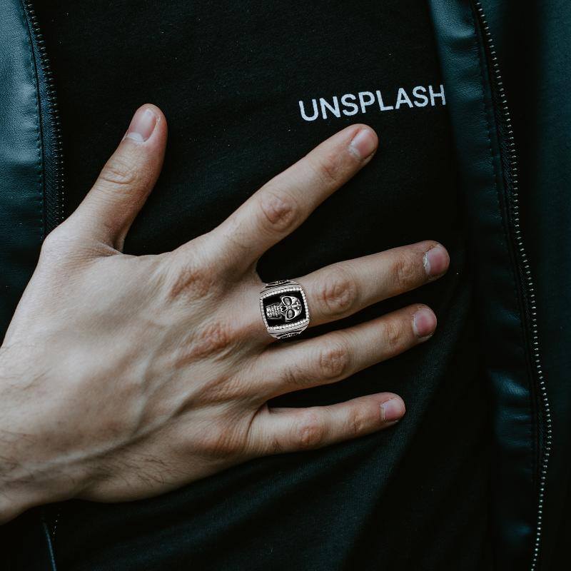 Sterling Silver Cross Skull Rings for Men Halloween Jewelry 7 ff5b716da8a80b15cd1e3f2821a11266