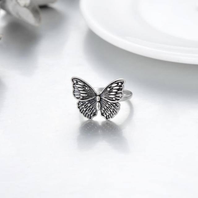 Sterling Silver Butterfly Ring-2