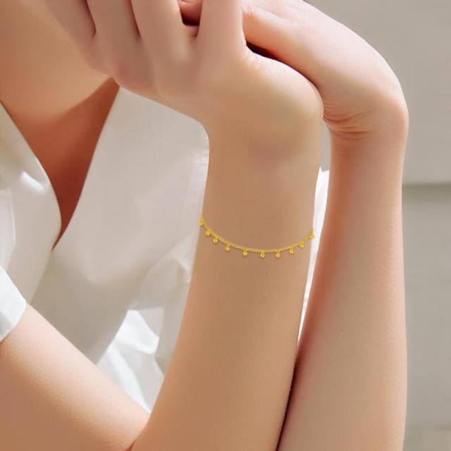 Bracciale con ciondolo in oro 14K-5