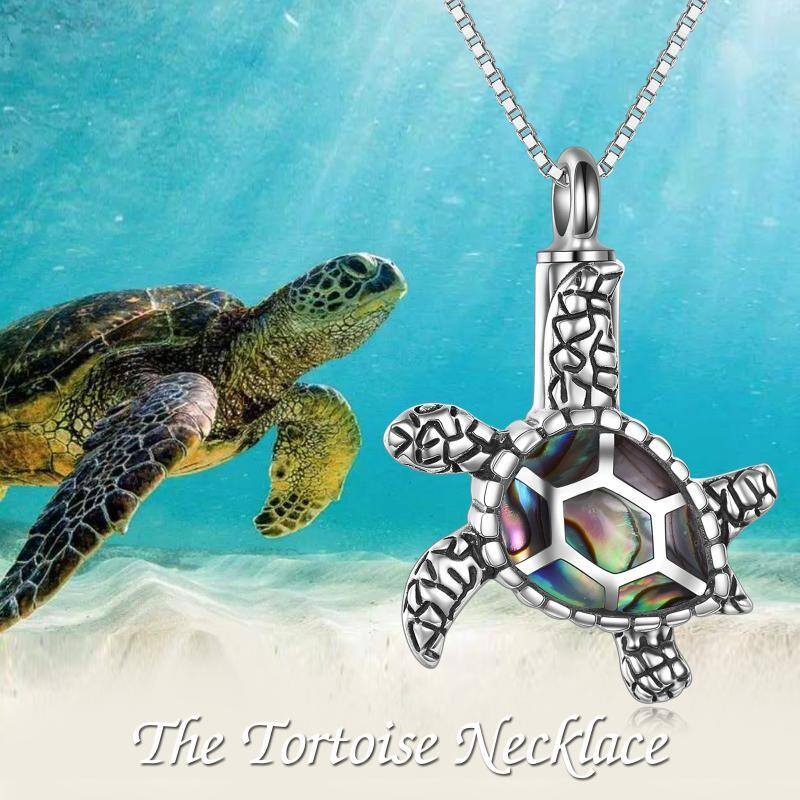 Collier d’urne de tortue de mer en argent sterling pour cendres-6