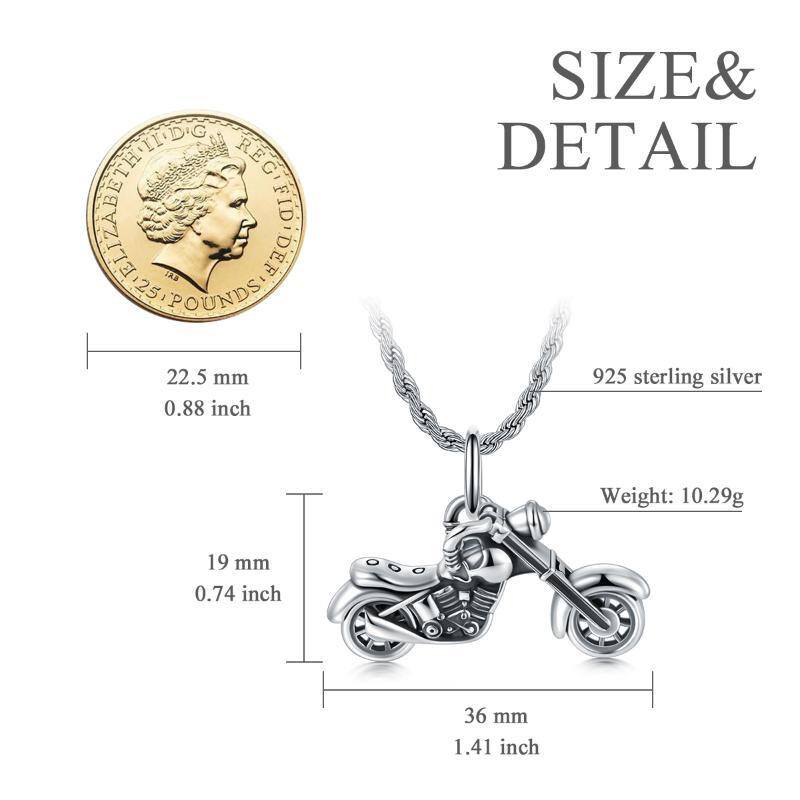 Sterling Silver Father & Son Pendant Necklace for Men-6