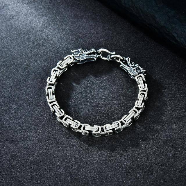 Sterling Silver Chain Bracelet for Men-4