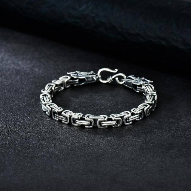 Sterling Silver Chain Bracelet for Men-3