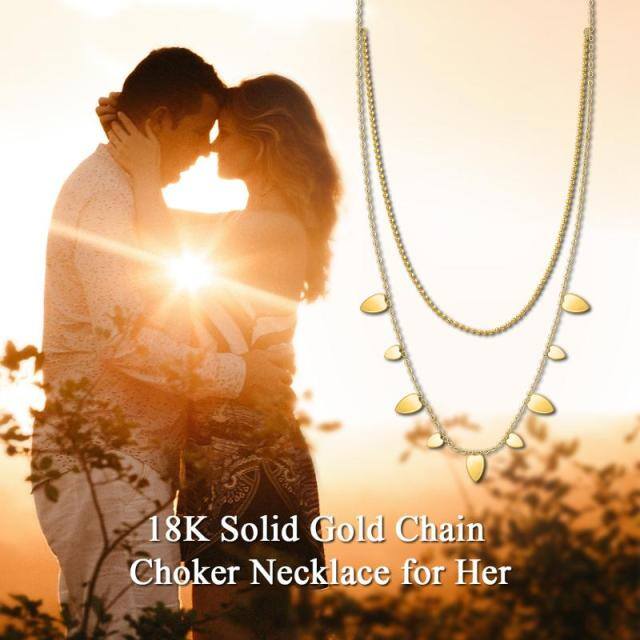 18K Gold Pendant Necklace-3