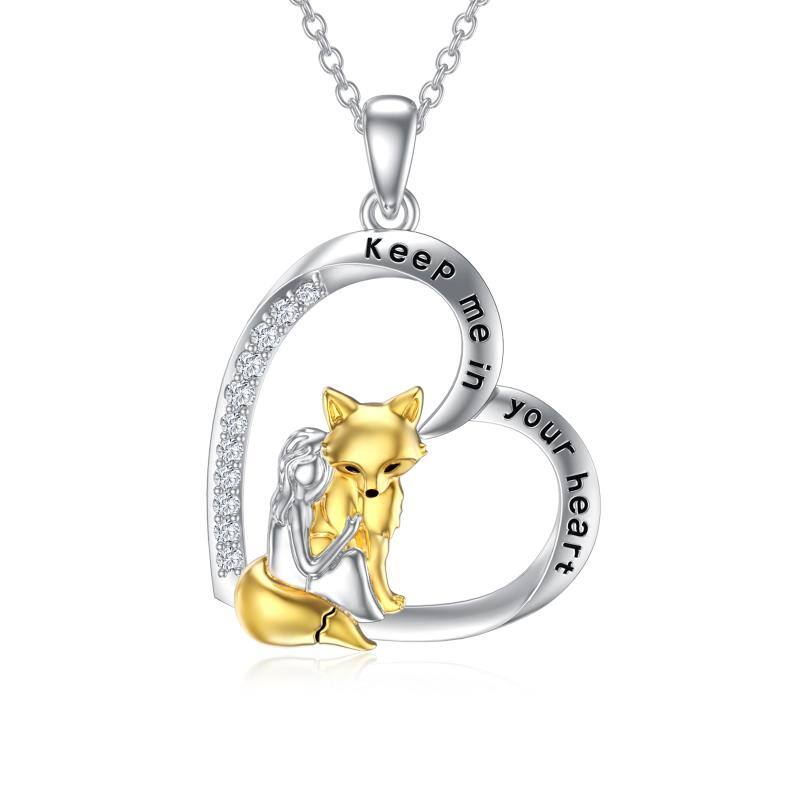 Cute Fox Pendant Necklace Jewelry 