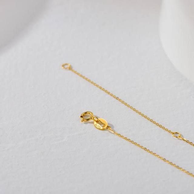 18K Gold Star Coin Pendant Necklace-6