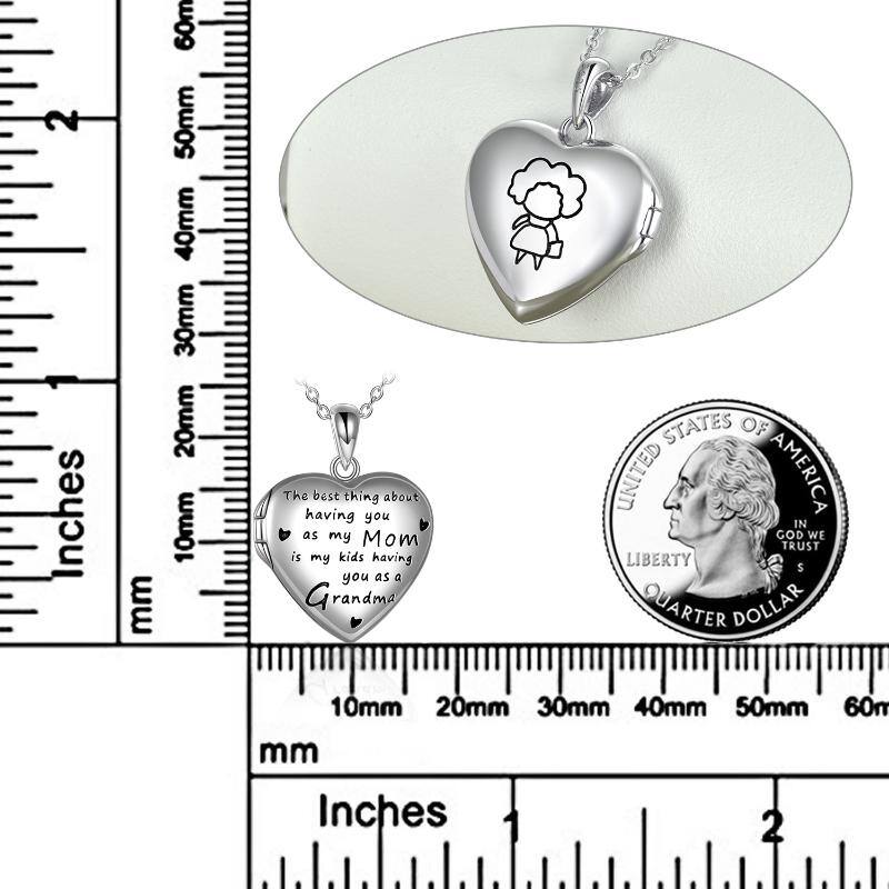Grandma Locket Necklace for Grandma 