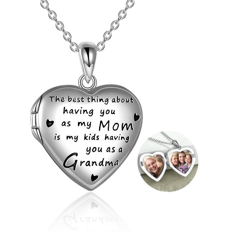 Grandma Locket Necklace for Grandma 