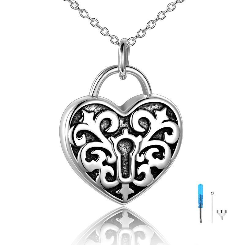 Filigree necklace sterling silver Set With ashes
