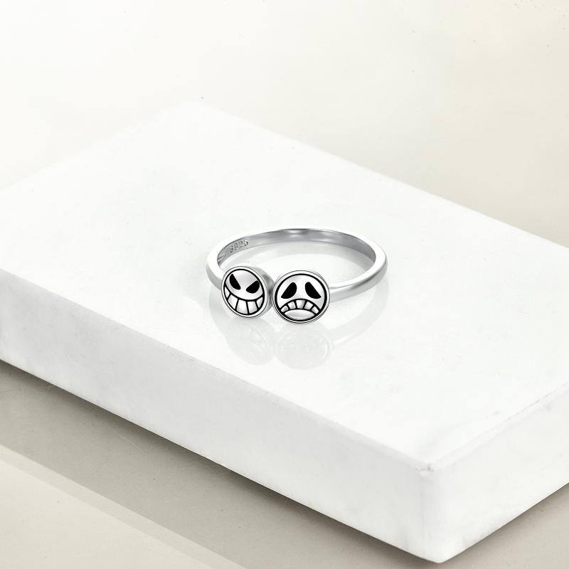 Smiling Face Ring Sterling Silver 10 f579e14638ad6b8e5a7d47df71163e42