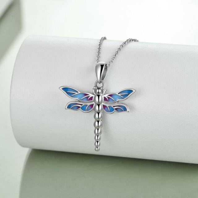 Sterling Silver Dragonfly Urn Necklace for Ashes-2