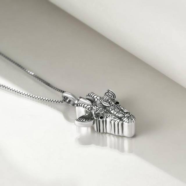 Sterling zilveren giraffe urnenketting voor as-3