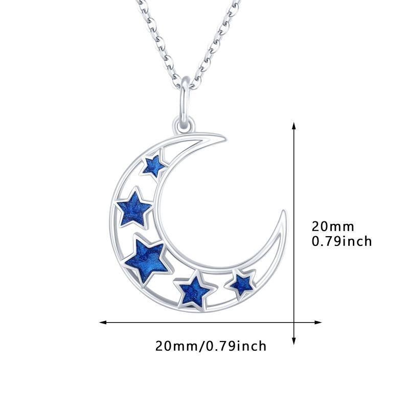 Pendente A Mezzaluna In Oro 14K Con Zirconi – GIOIELLO ITALIANO - Foto 6